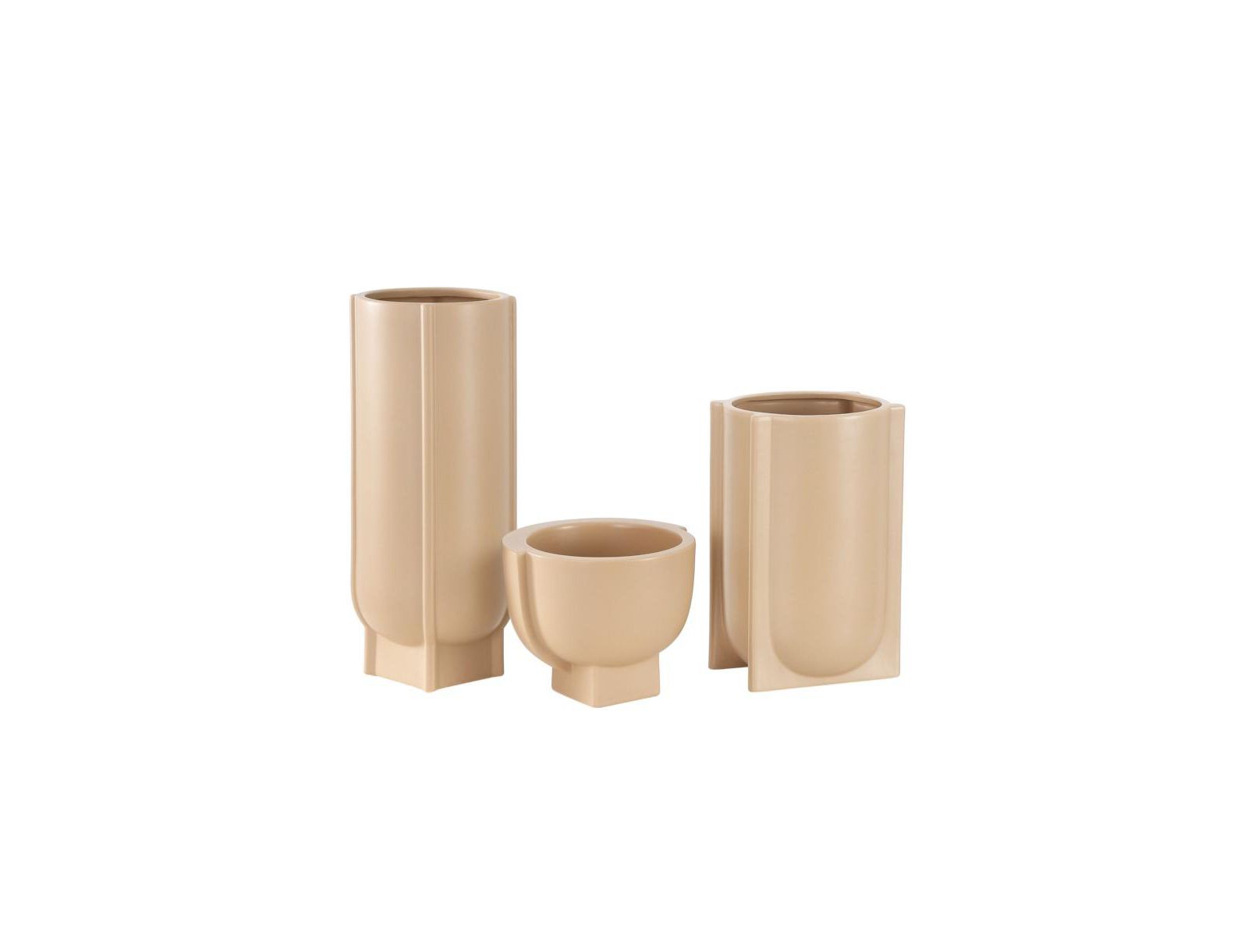 Monaco Ceramic Matte Vase Set3