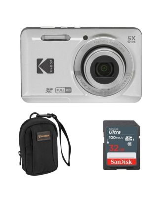Цифровая камера Kodak PIXPRO FZ55 Silver с SD картой и сумкой