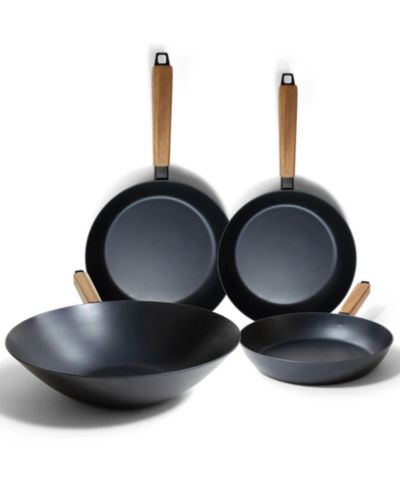 Alva Forest Carbon Steel 4-Piece Cookware Set