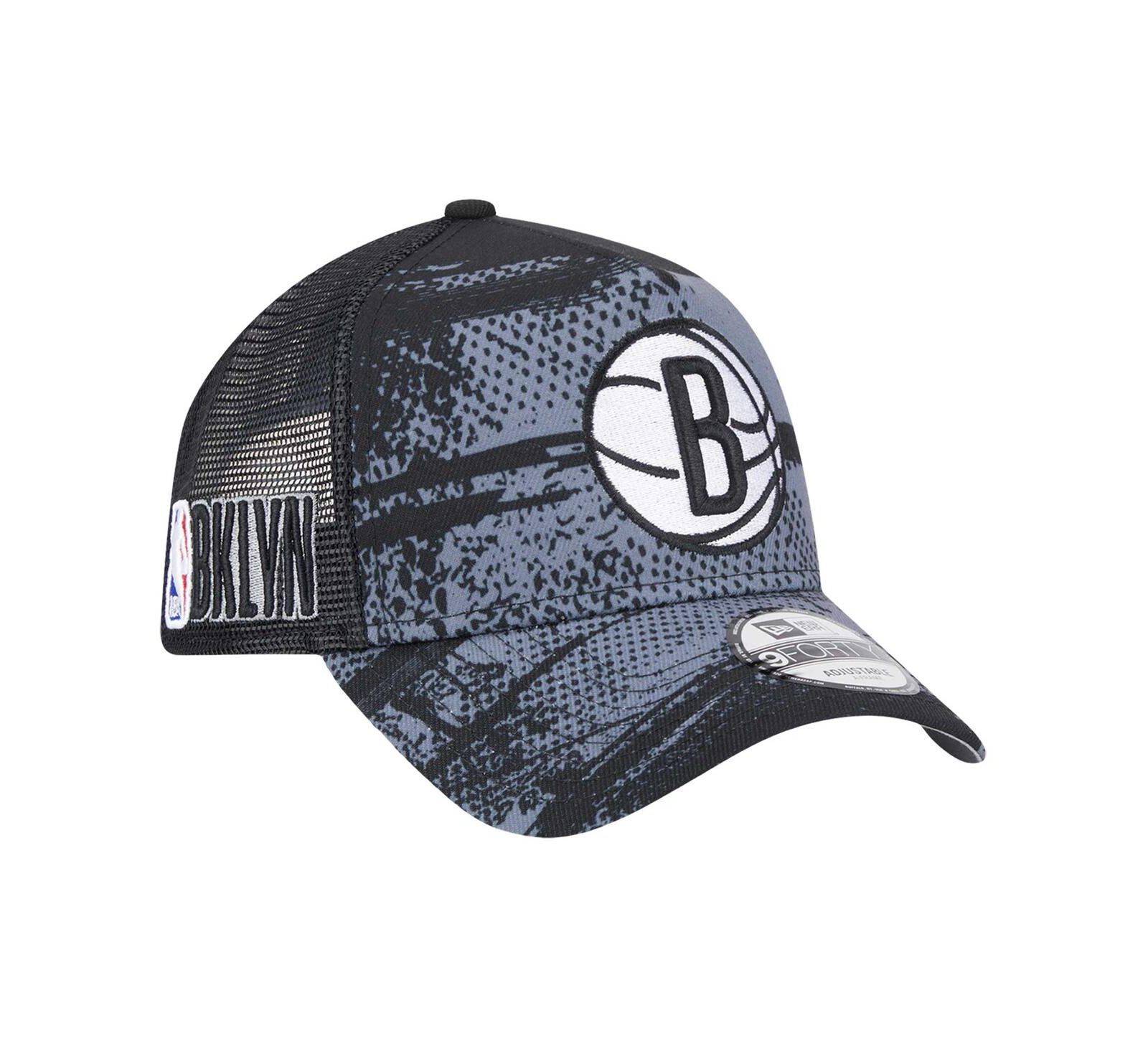 Мужская бейсболка New Era Brooklyn Nets Tip Off A-Frame Trucker 9FORTY
