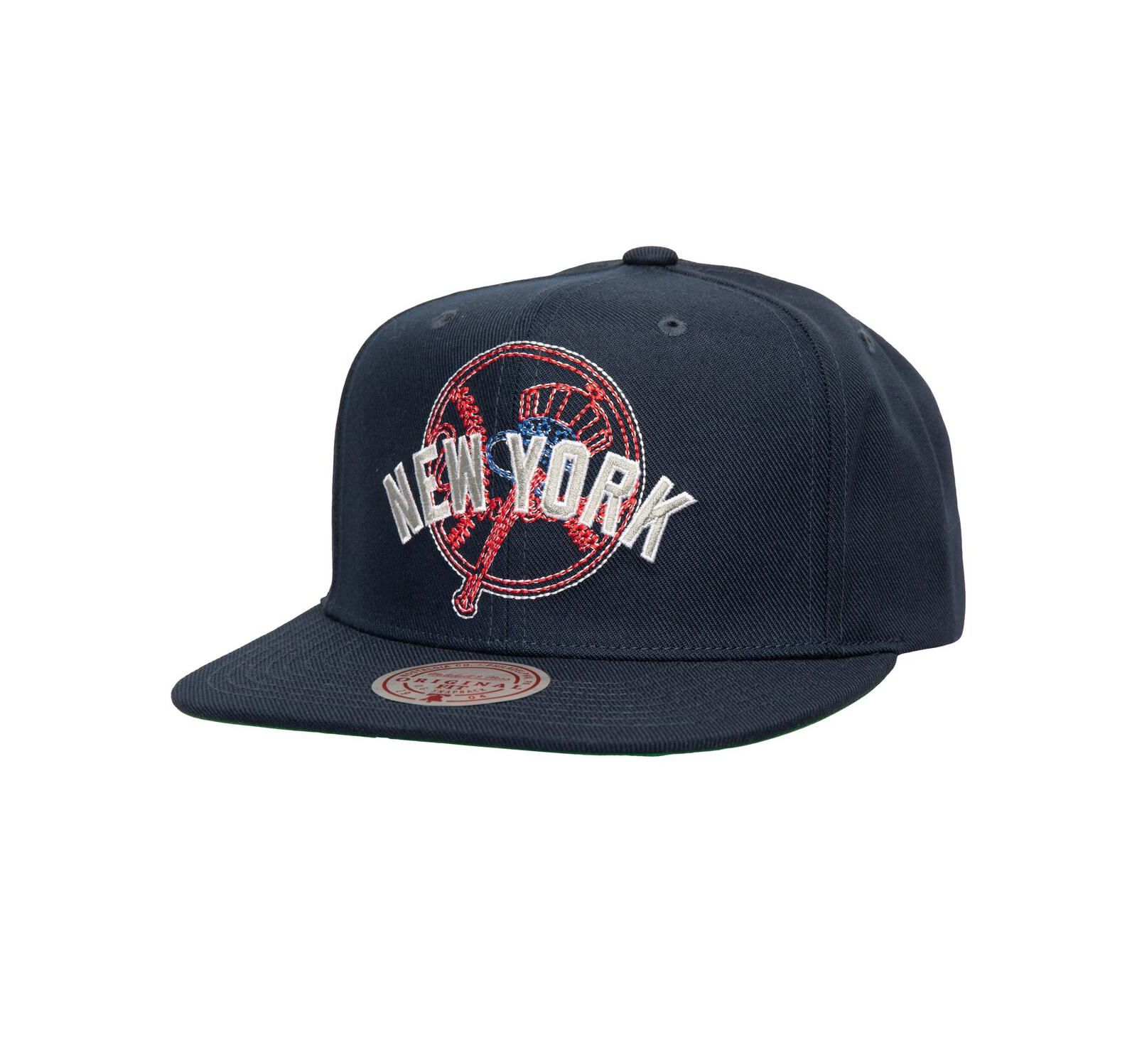 Mitchell & Ness Men's Navy New York Yankees Double Up Snapback Hat