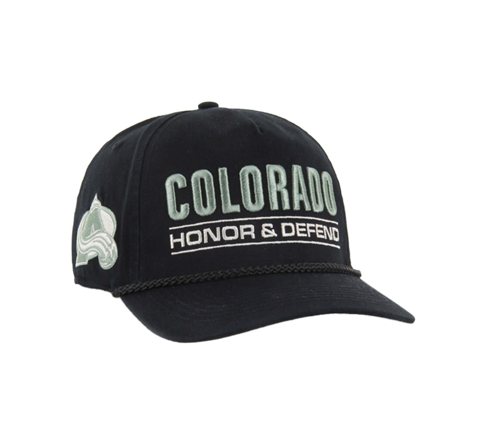 '47 Brand Мужская кепка Colorado Avalanche OHT Military Appreciation Homeland Honor and Defend Hitch Adjustable Black