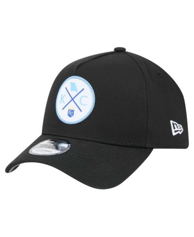 Мужская кепка New Era Black Kansas City Royals 9FORTY A-Frame регулируемая