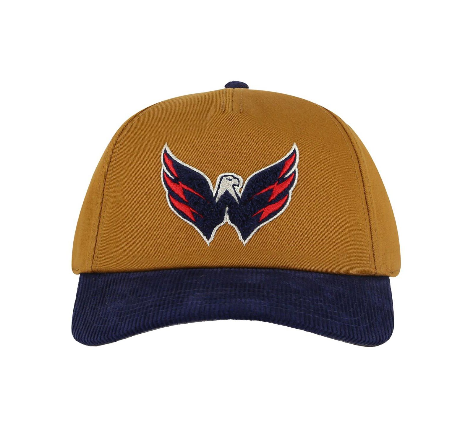 Мужская кепка American Needle Tan/Navy Washington Capitals Burnett Adjustable