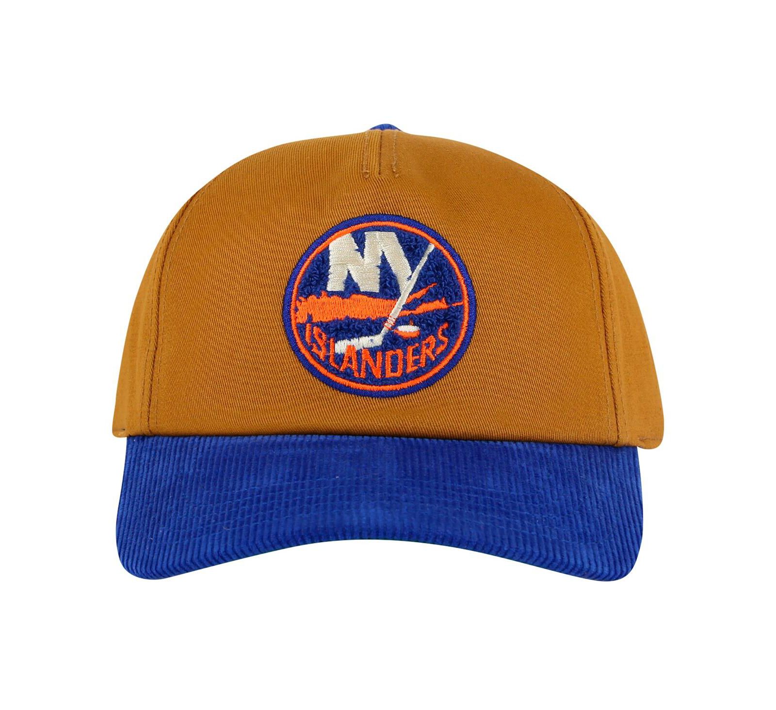 American Needle Men's Tan/Royal New York Islanders Burnett Adjustable Hat