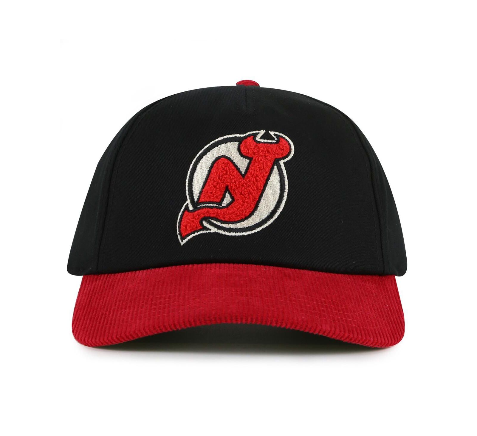 Мужская регулируемая кепка American Needle Black/Red New Jersey Devils Burnett