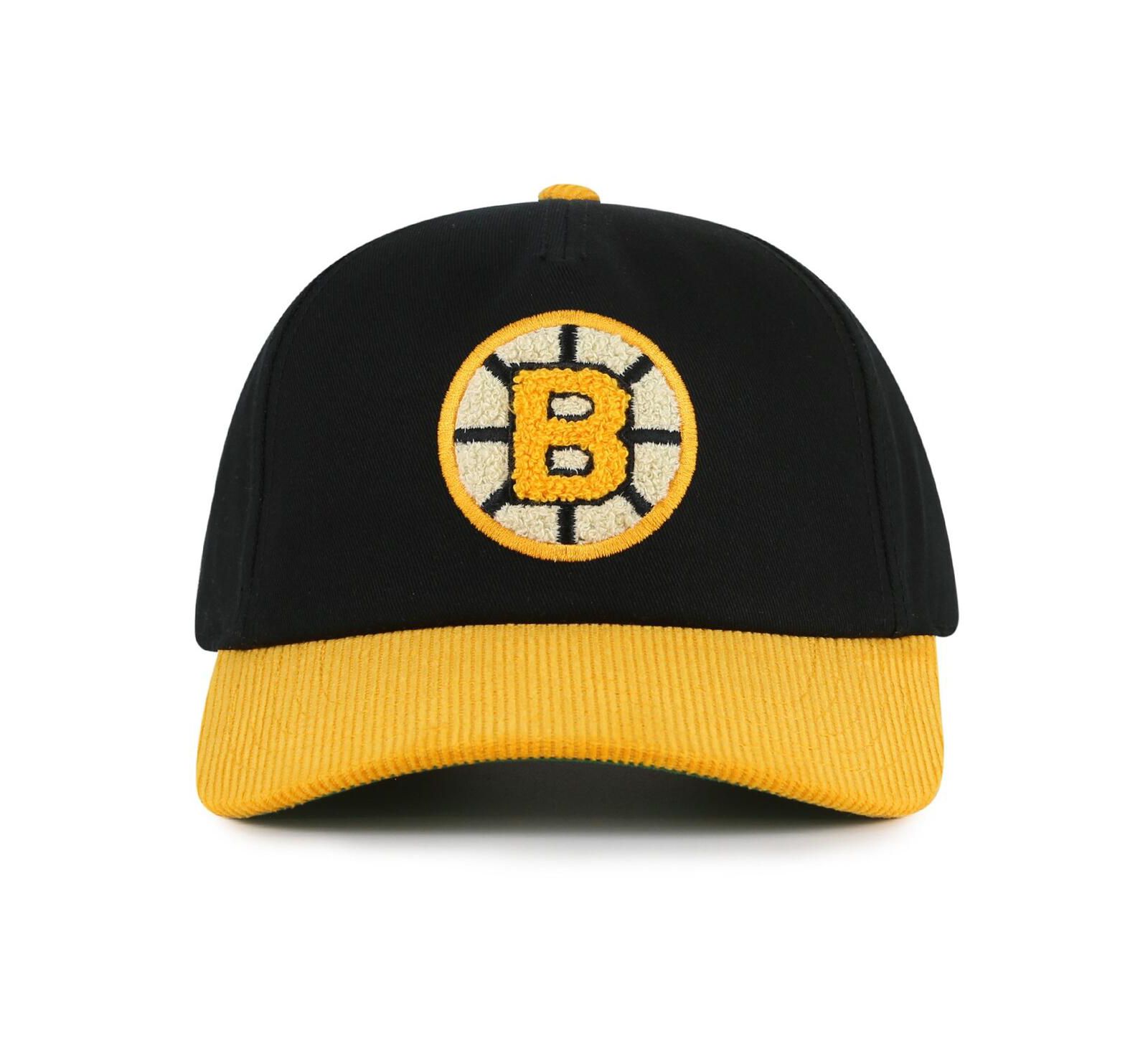American Needle Мужская кепка Burnett регулируемая Black/Gold Boston Bruins