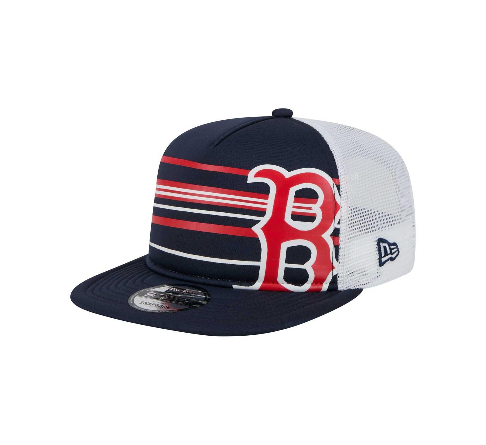 Мужская кепка New Era Navy Boston Red Sox 9FIFTY A-Frame Trucker Snapback