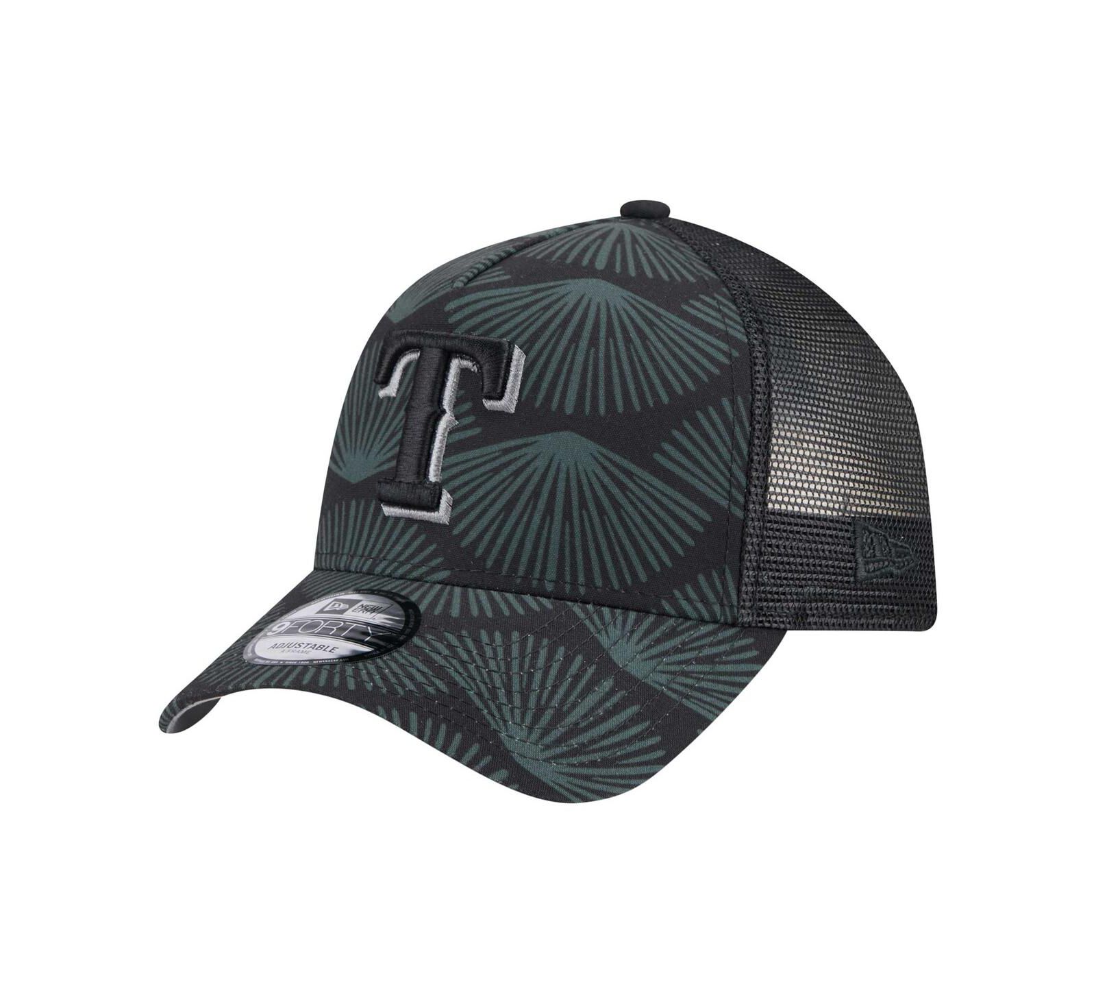 New Era Мужская кепка Texas Rangers 9FORTY A-Frame Trucker, черная