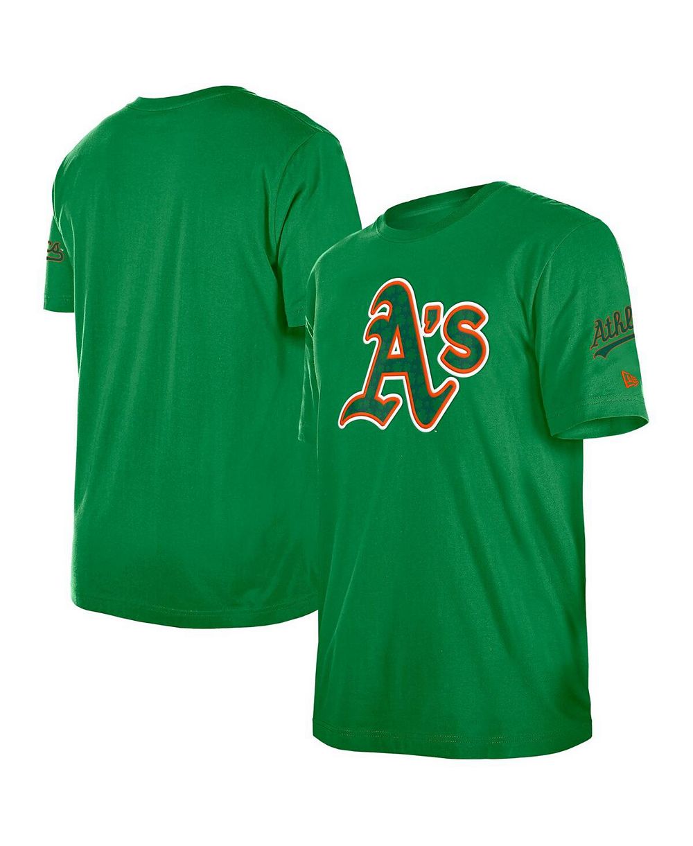 Мужская футболка New Era Kelly Green Athletics St. Patrick's Day Shamrock Fill
