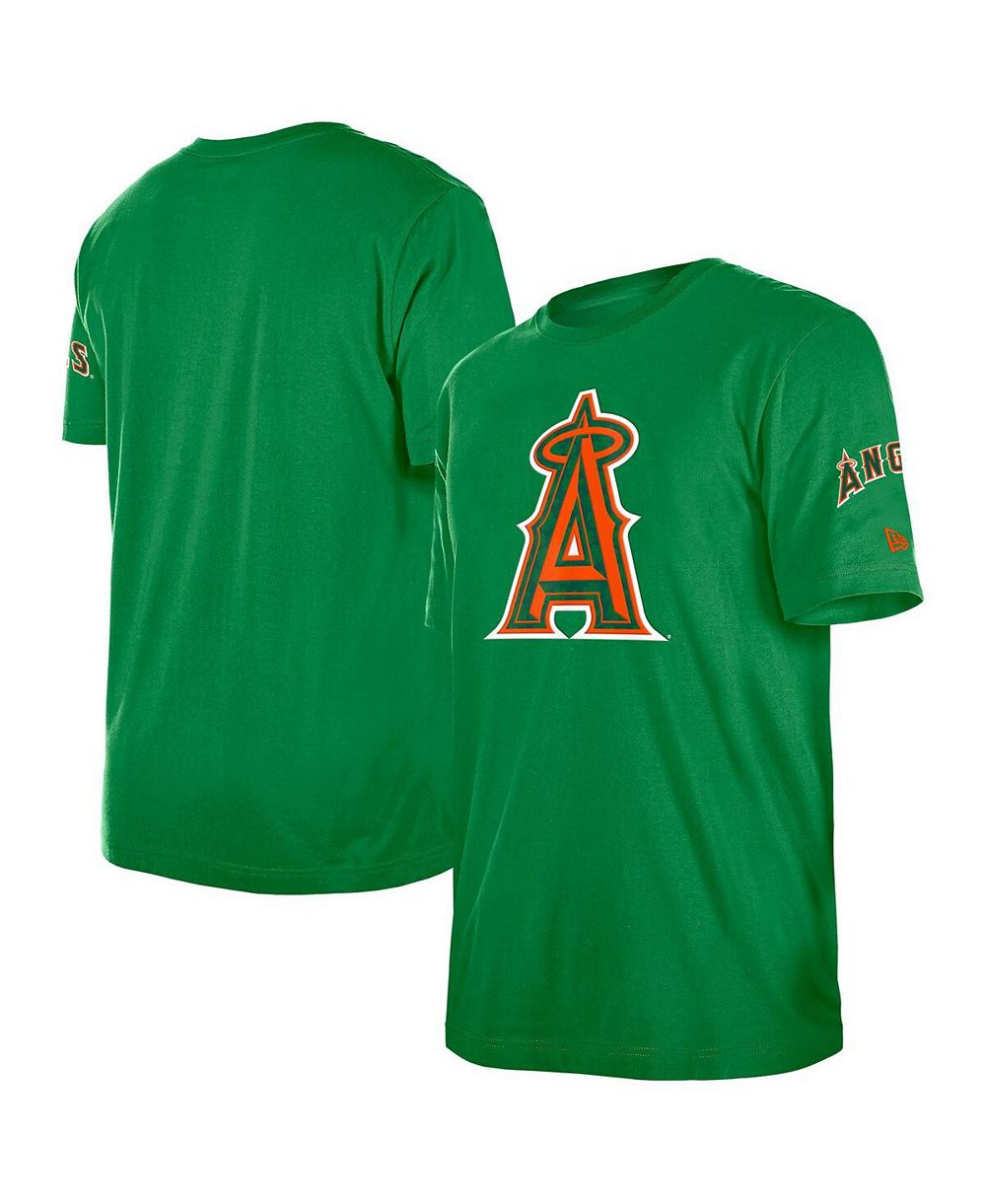 Мужская футболка New Era Kelly Green Los Angeles Angels St. Patrick's Day Shamrock Fill