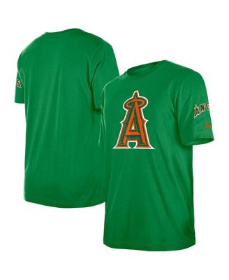 Мужская футболка New Era Kelly Green Los Angeles Angels St. Patrick's Day Shamrock Fill