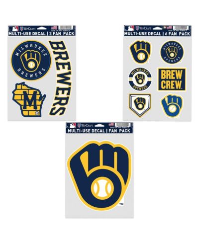 Wincraft набор наклеек Milwaukee Brewers 3 шт.