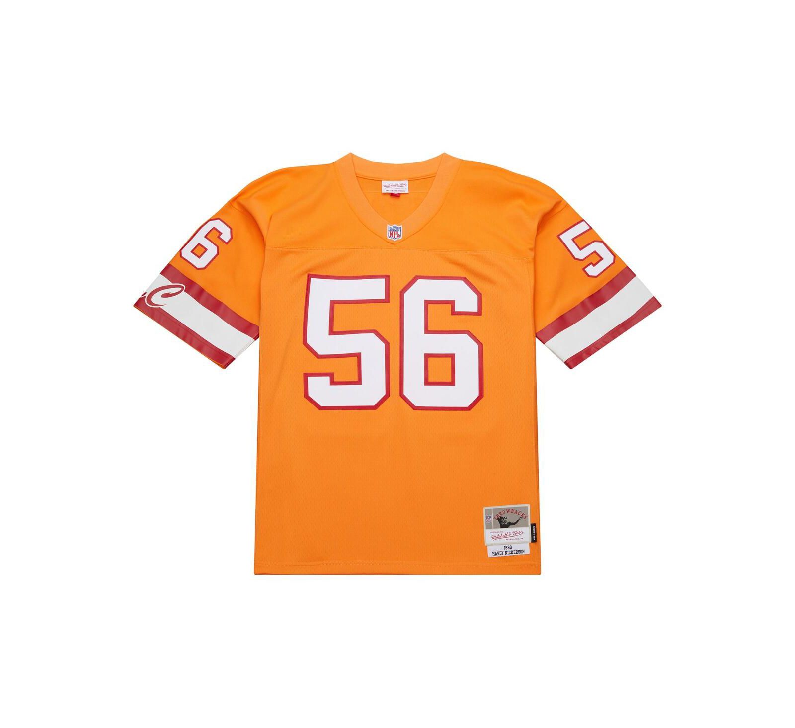 Мужская джерси Mitchell & Ness Hardy Nickerson Orange Tampa Bay Buccaneers 1993 Legacy Replica