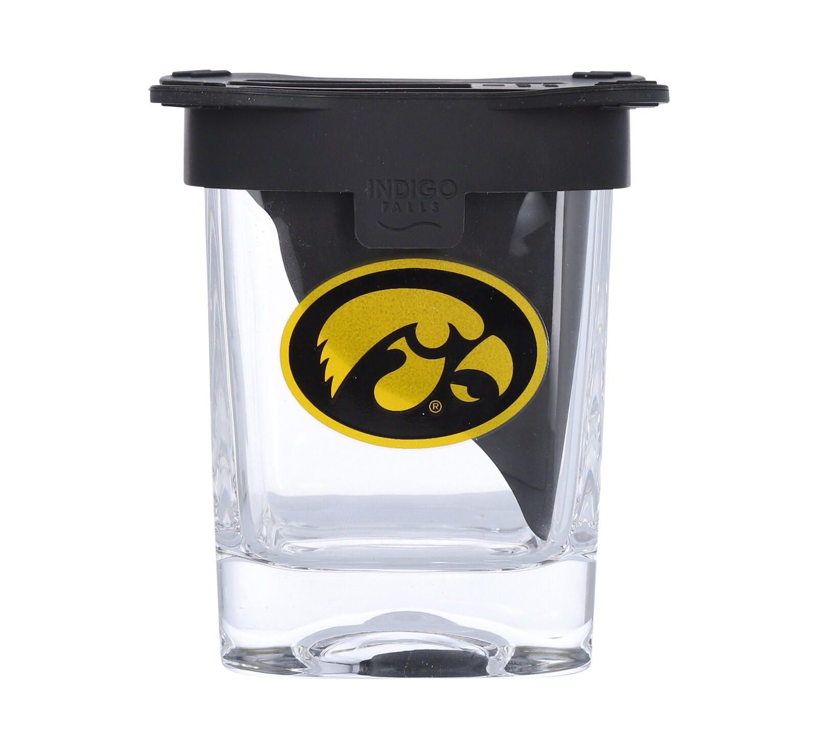 Indigo Falls Iowa Hawkeyes 10oz. Ice Wedge Glass