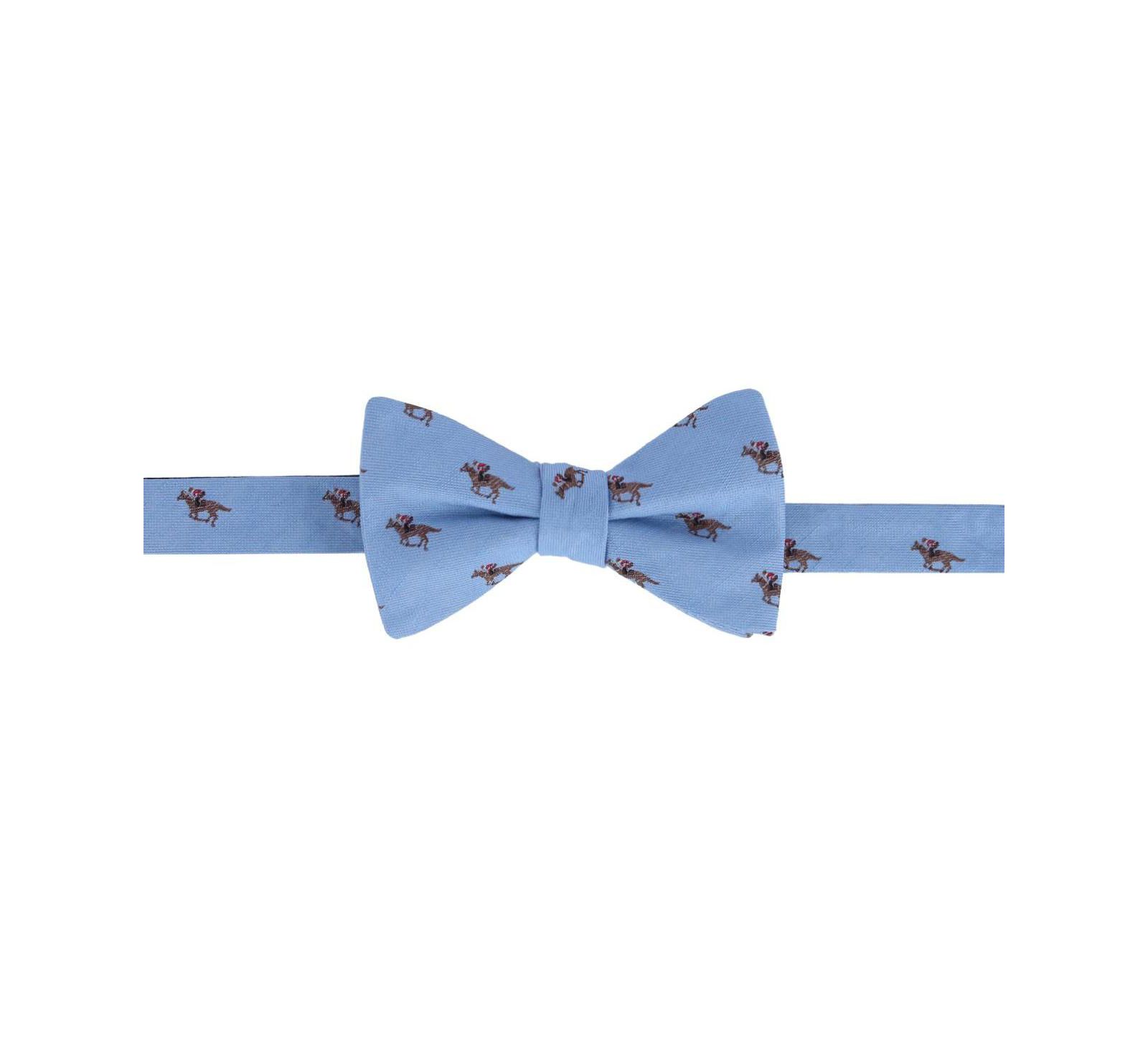 Мужской галстук-бабочка TRAFALGAR Down The Stretch Racehorse Linen Blend