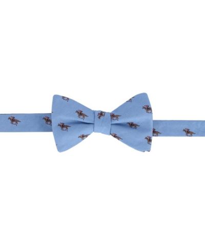 Мужской галстук-бабочка TRAFALGAR Down The Stretch Racehorse Linen Blend