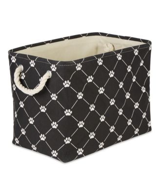 Bone Dry Collapsible Pet Storage Bin Trellis Paw Print