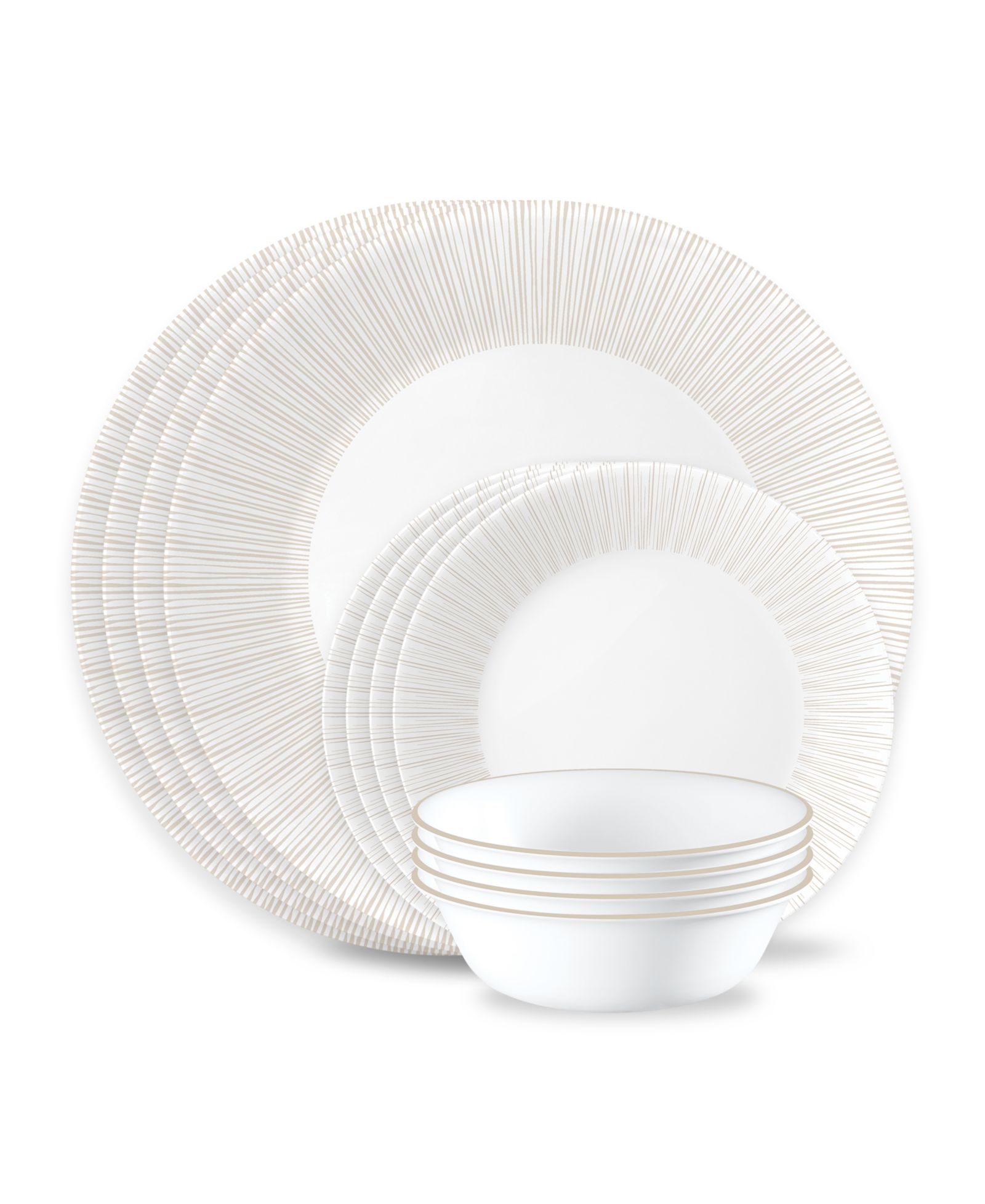 Набор посуды Corelle Hushed Lines 12 Pc.