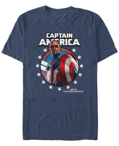 Marvel Men's Captain Crown Short Sleeve T-Shirt