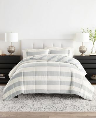 Distressed Stripe Light Blue