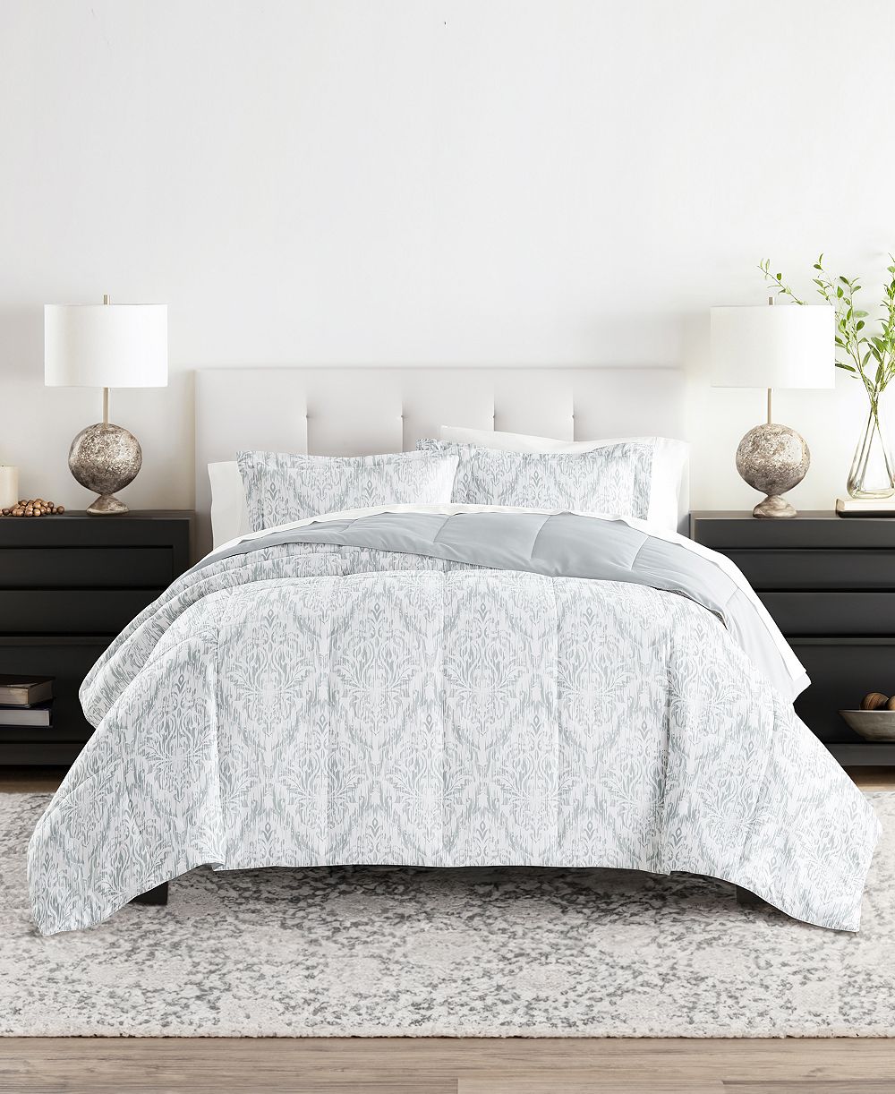 ienjoy Home Bedding Bundle Patterned 5-Piece Comforter Set, Twin XL