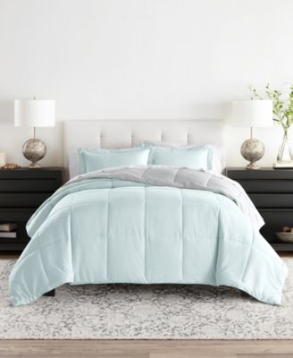 ienjoy Home Bedding Bundle Reversible Pattern 7-Piece Comforter Set, California King