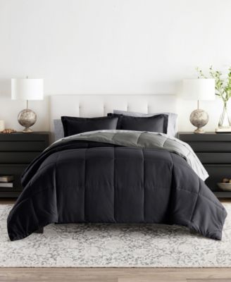 ienjoy Home Bedding Bundle Reversible Pattern 7-Piece Comforter Set, Queen