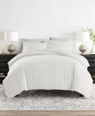 Puffed Rugged Stripes Light Gray