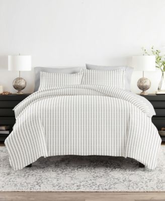 Puffed Rugged Stripes Light Gray