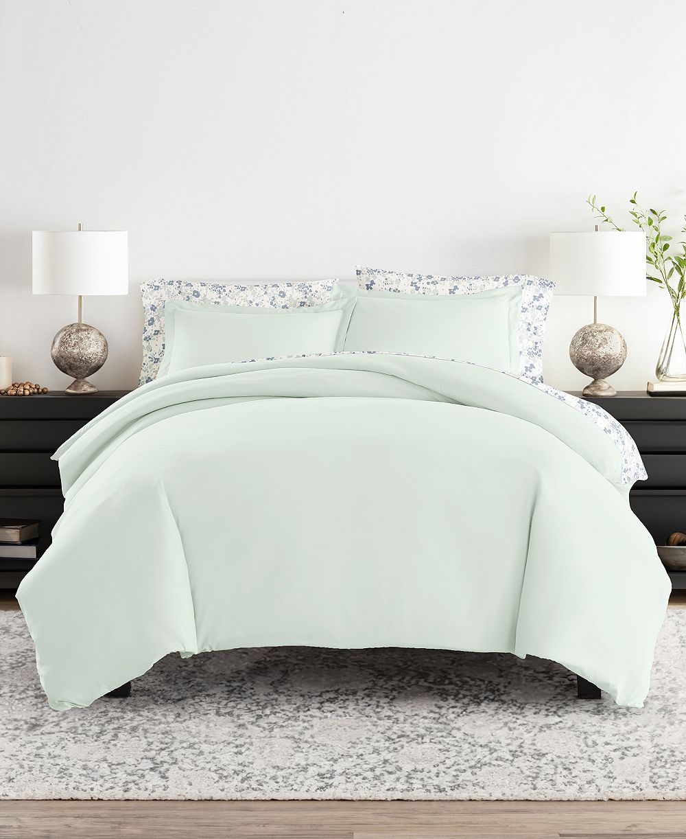 ienjoy Home Bedding Bundle 8-Piece Comforter with Duvet Cover Set, California King