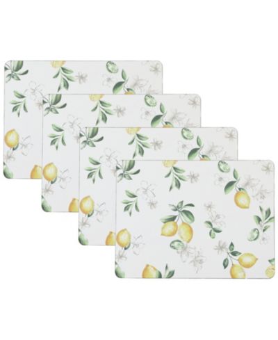 Набор салфеток для сервировки Laura Ashley Lemon Floral, 4 шт, 16" x 12"