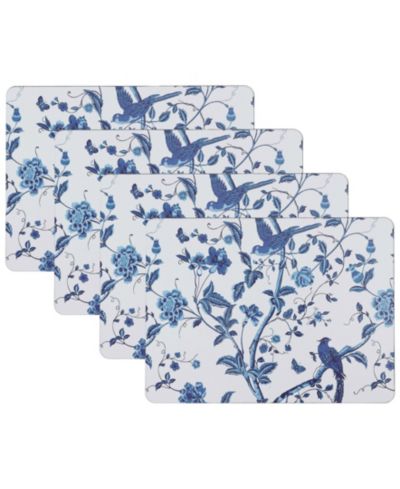 Набор из 4 подставочных салфеток Laura Ashley Summer Palace Cork, 16" x 12"