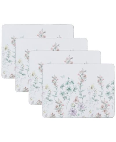 Laura Ashley набор из 4 подставочных салфеток Wild Meadow из пробки, 16" x 12"