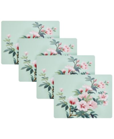 Laura Ashley Blossom Branch набор пробковых подставок, 4 шт., 16" x 12"