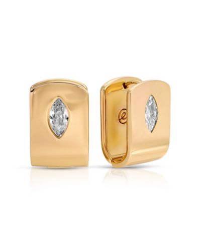 ETTIKA серьги-конго Marquise Crystal Huggie