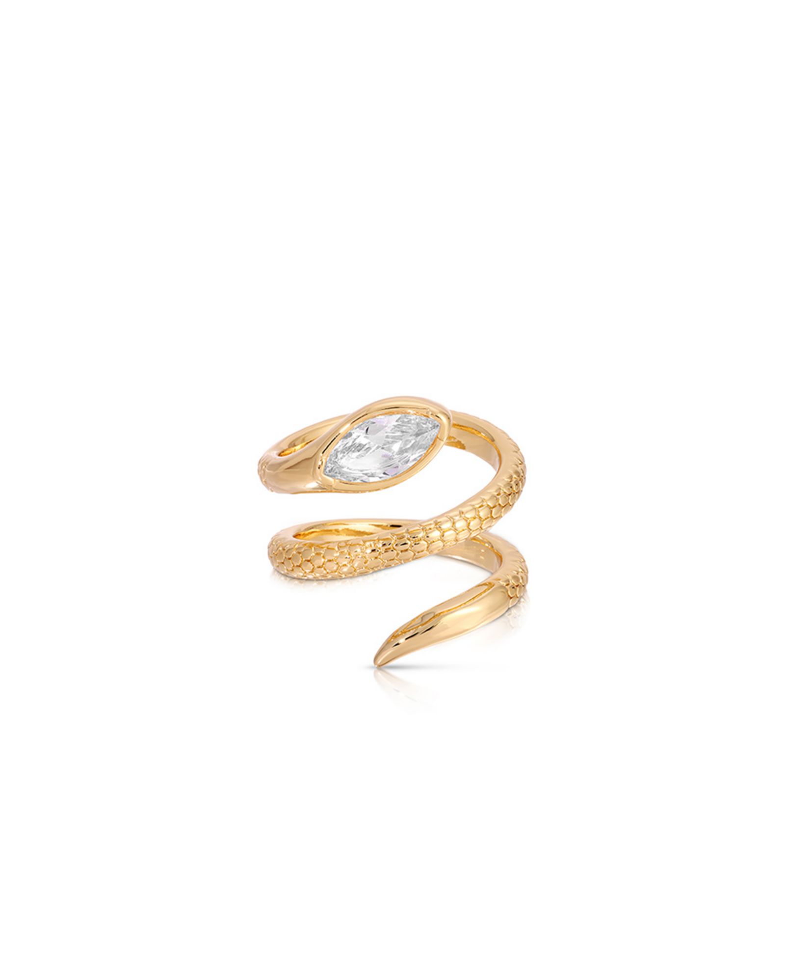 Кольцо ETTIKA Marquise Crystal Coiled