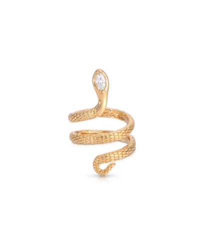 ETTIKA Кольцо Serpentina с кристаллом