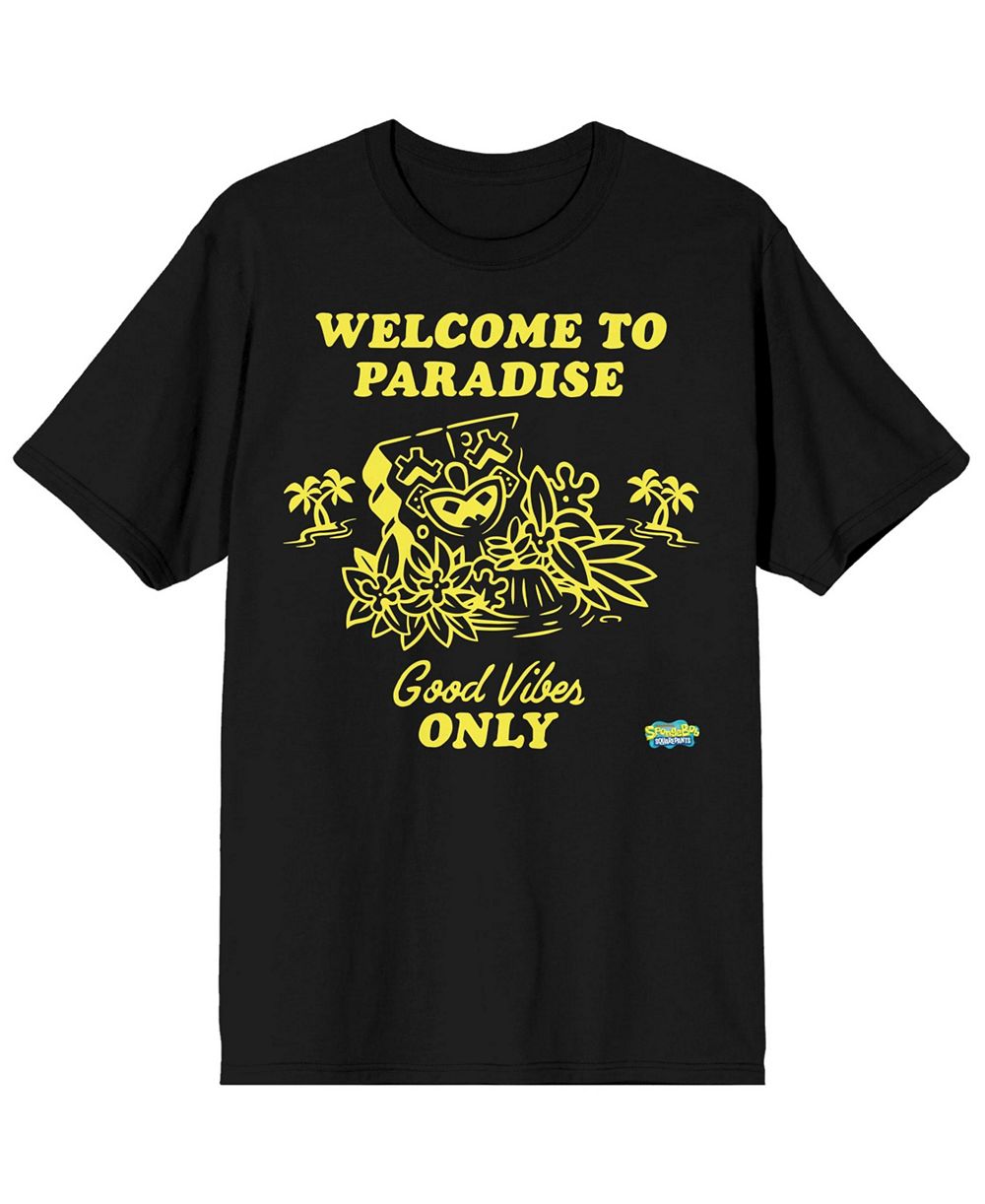 SpongeBob SquarePants Мужские футболки Welcome To Paradise Good Vibes Only
