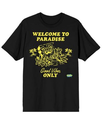 SpongeBob SquarePants Мужские футболки Welcome To Paradise Good Vibes Only