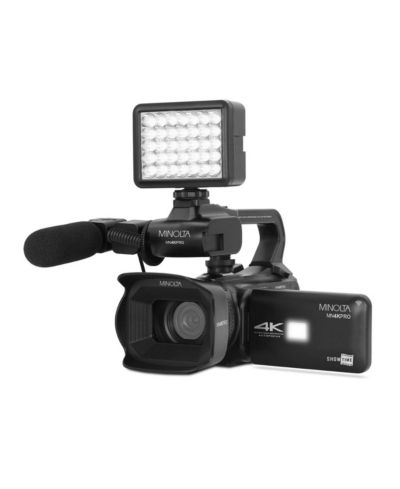 Комплект видеокамеры Minolta MN4KPRO 64MP 4K Ultra HD Autofocus Pro Camcorder Kit