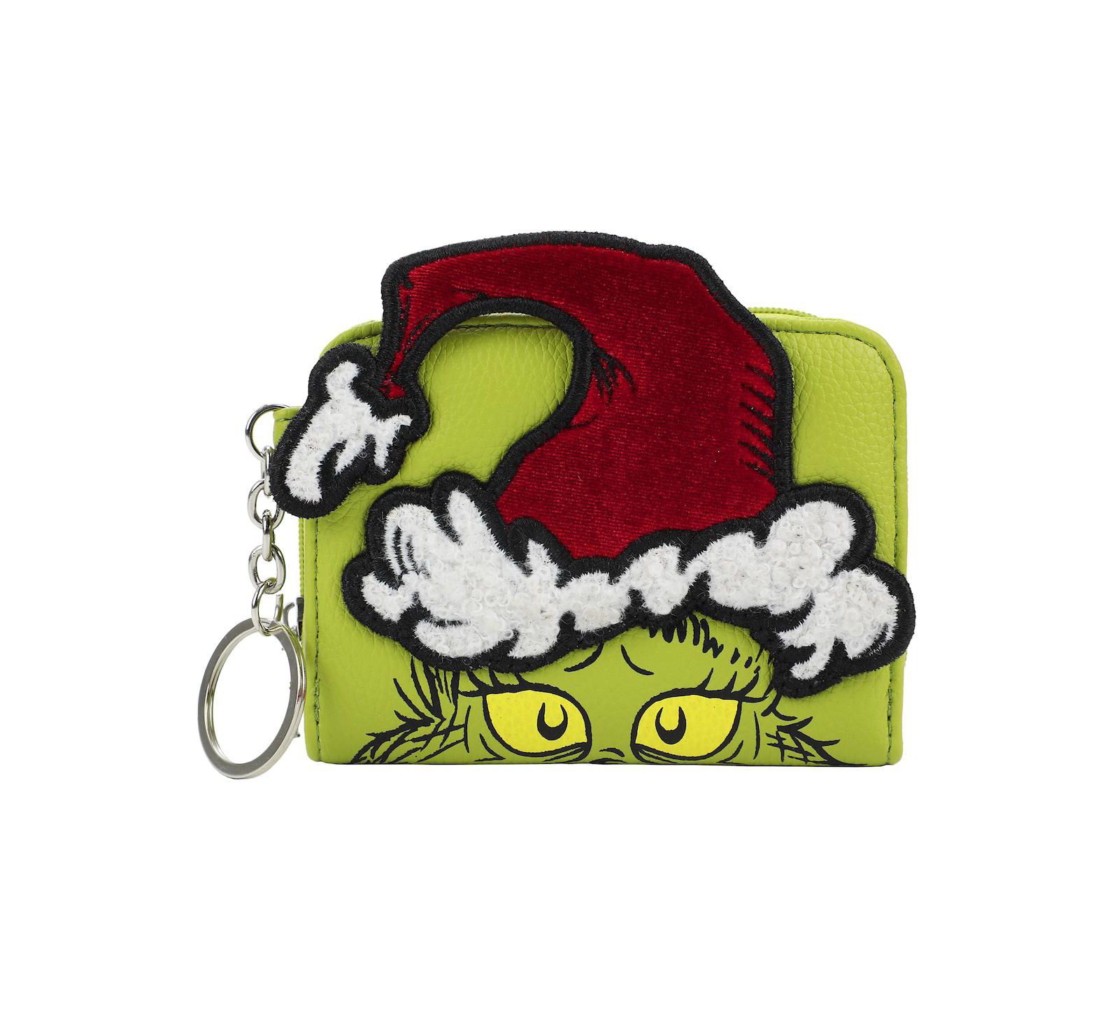 Grinch 3D Face Zip Around Women's Wallet