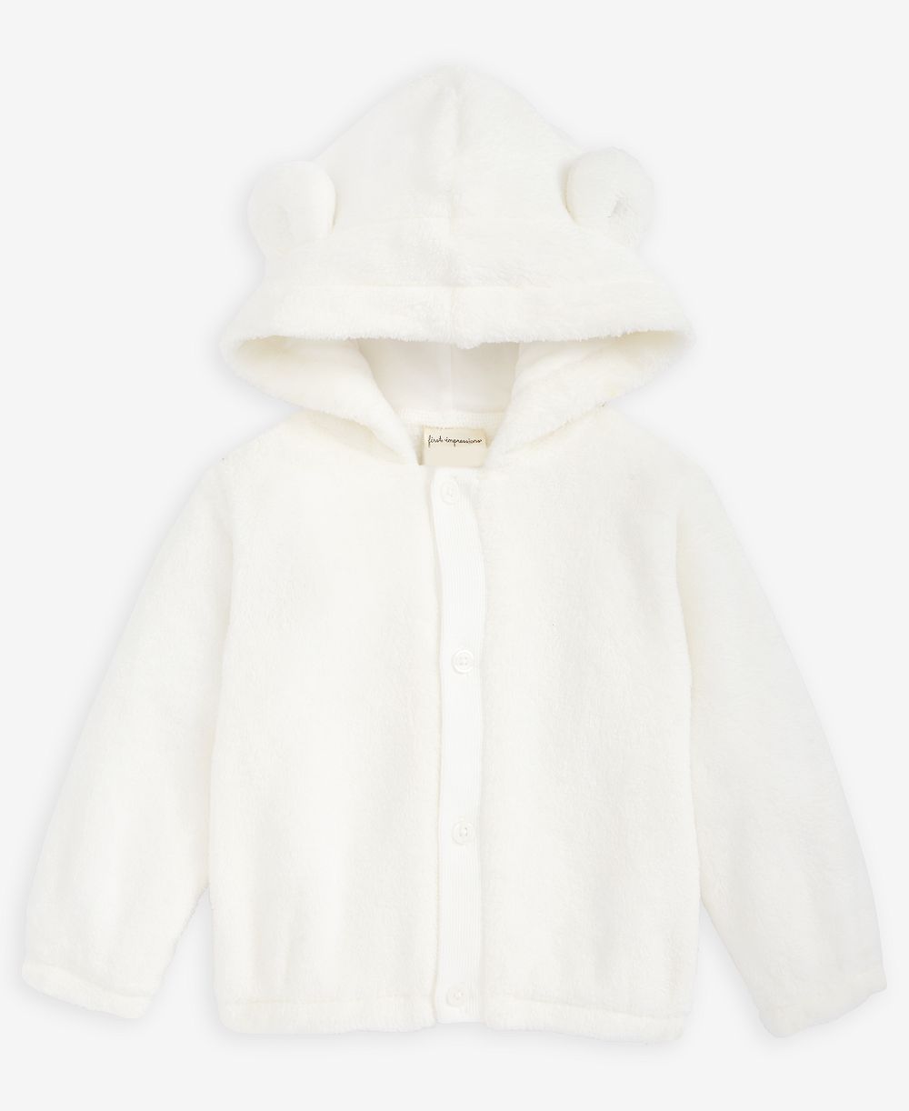 Детская куртка с капюшоном и мехом faux-sherpa First Impressions Everyday Baby Bear-Ear