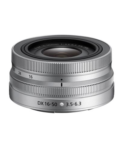 Nikon NIKKOR Z DX 16-50mm f/3.5-6.3 VR объектив, Silver
