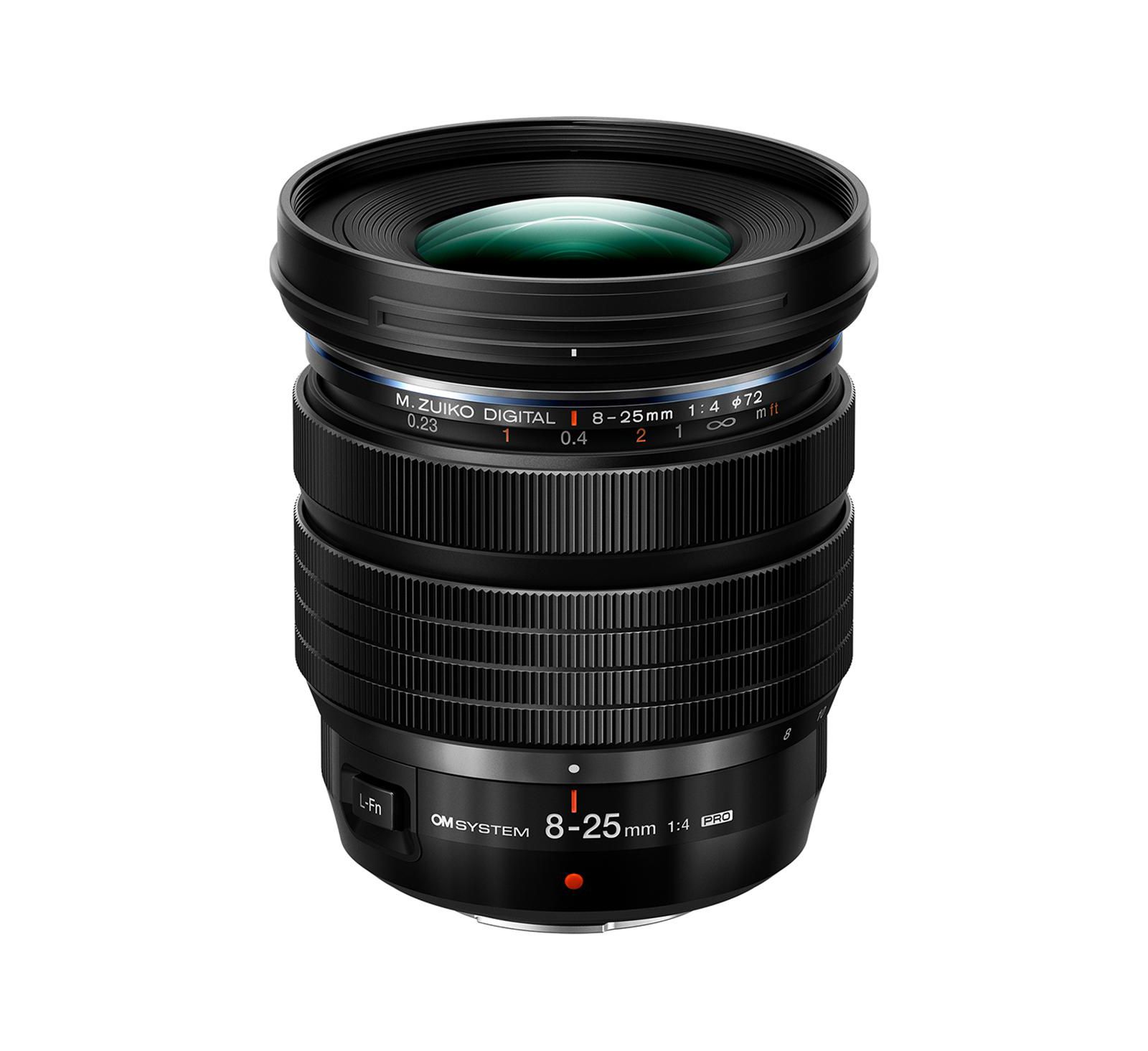 Om System M.Zuiko Digital Ed 8-25mm f/4 Pro Ultra-Wide Weather-Sealed Lens for Micro Four Thirds