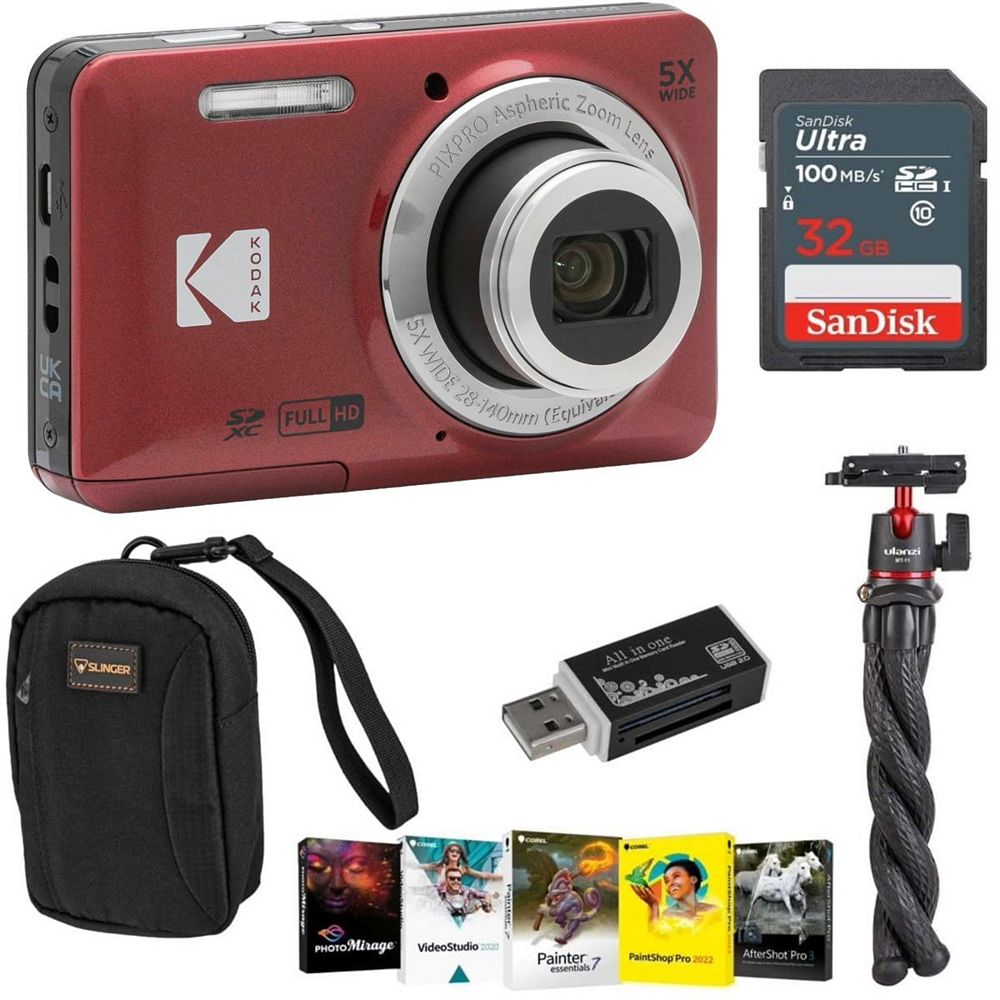 Цифровая камера Kodak PIXPRO FZ55 с SD картой, сумкой и штативом