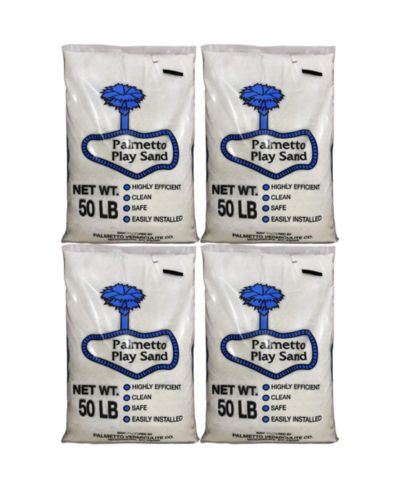 Песок для песочниц Palmetto Natural Play Sand 50 Pounds, Creme (4 Pack)