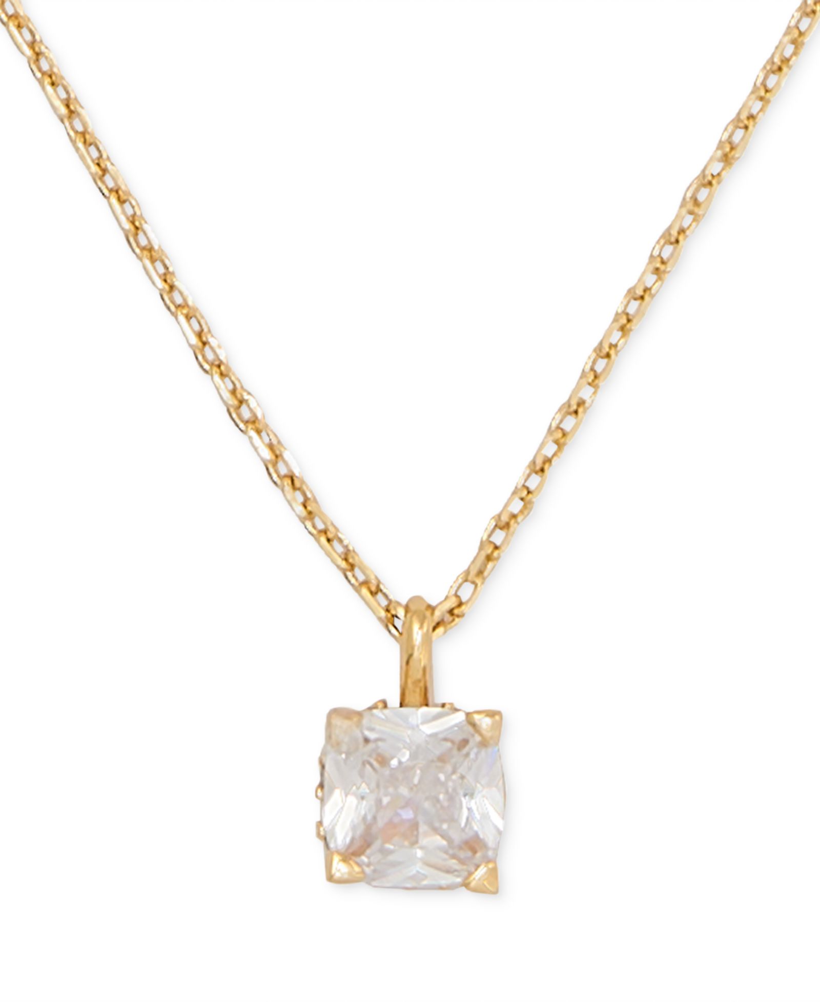 Подвеска-кулон kate spade new york Cubic Zirconia Square, 16" + 3" extender