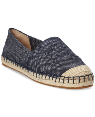 Женские эспадрильи Lauren Ralph Lauren Cameron Logo Slip-On Flats