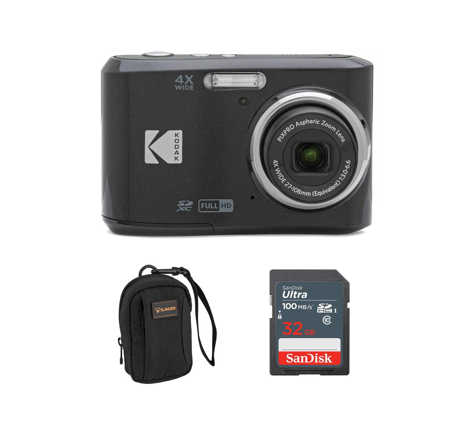 Цифровая камера Kodak PIXPRO FZ45 16MP Full HD, Black, с 32GB Memory Card и сумкой
